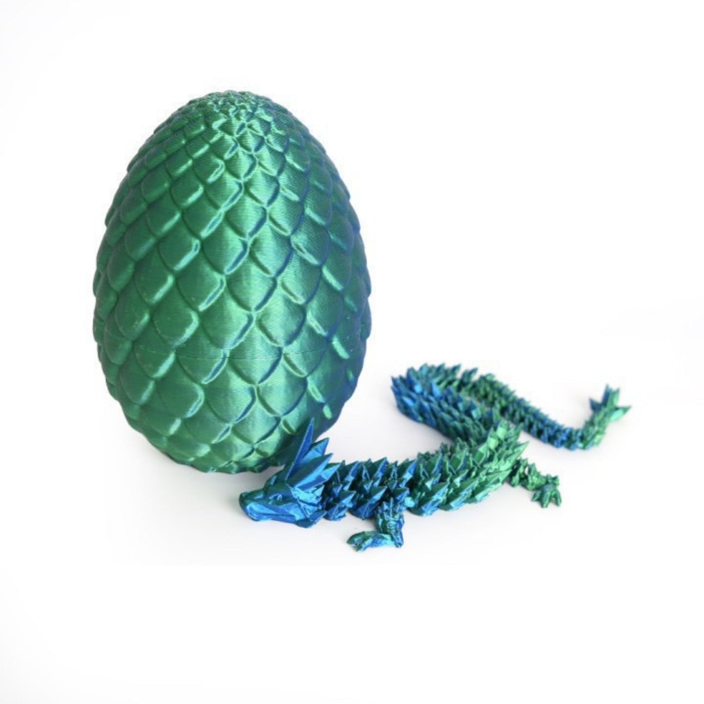 3D Printed Crystal Dragon Egg with Dragon Inside