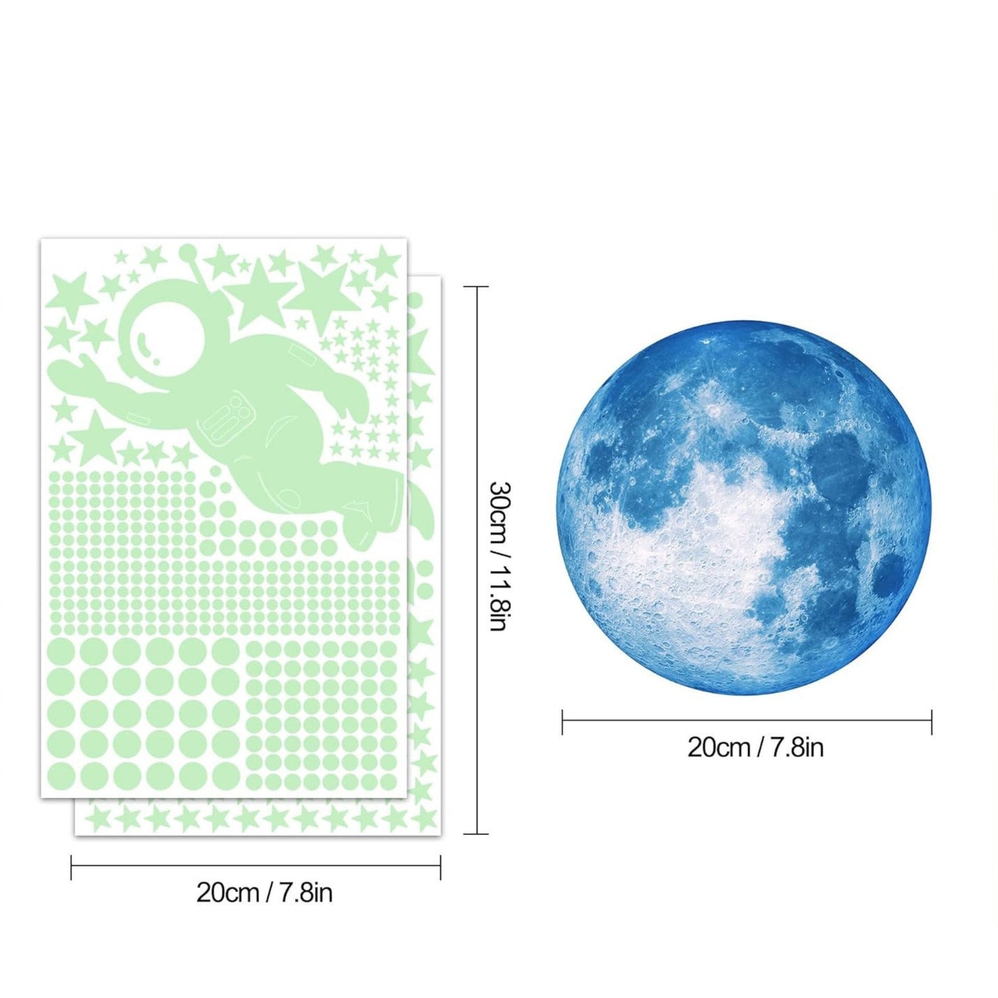Glow in The Dark Stars for Ceiling Stickers