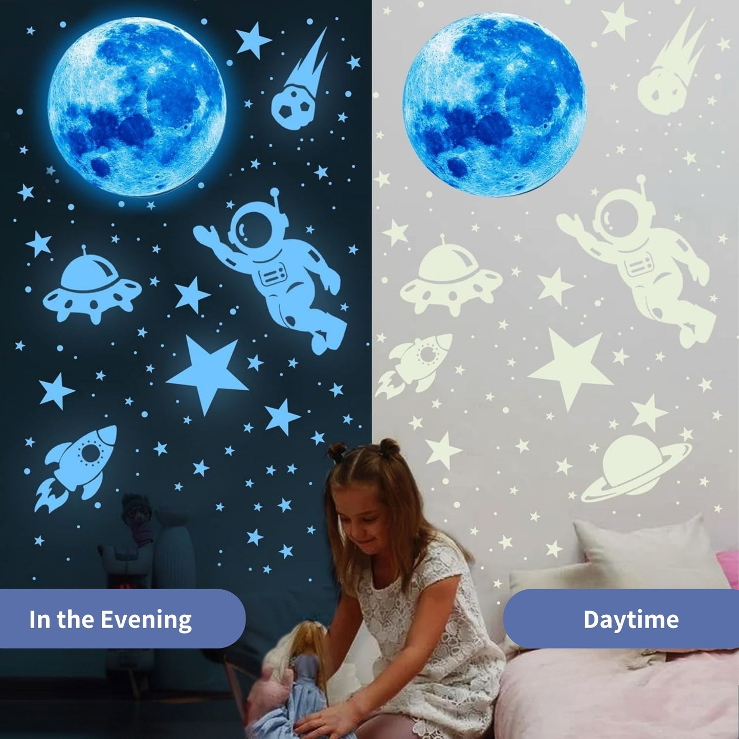 Glow in The Dark Stars for Ceiling Stickers