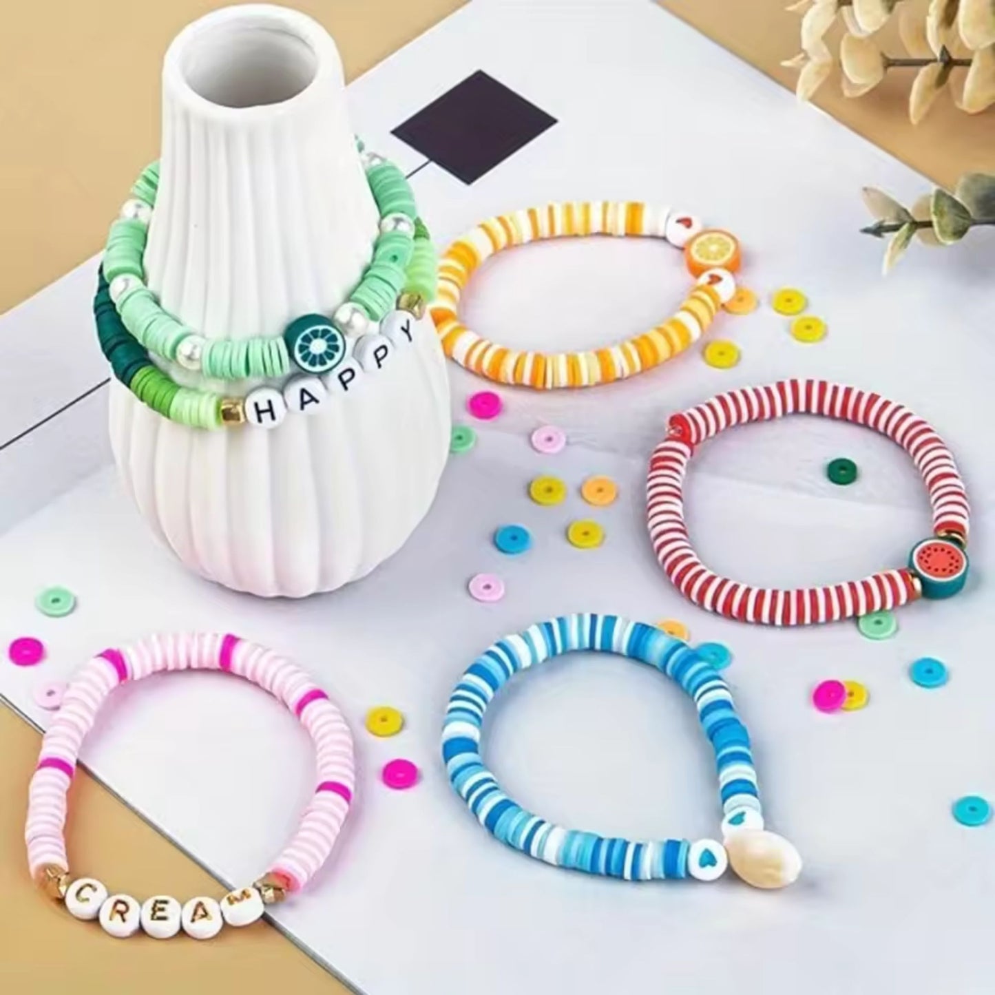 Colourful Polymer Clay bracelet making kits for Bracelets Making Friendship Bracelets
