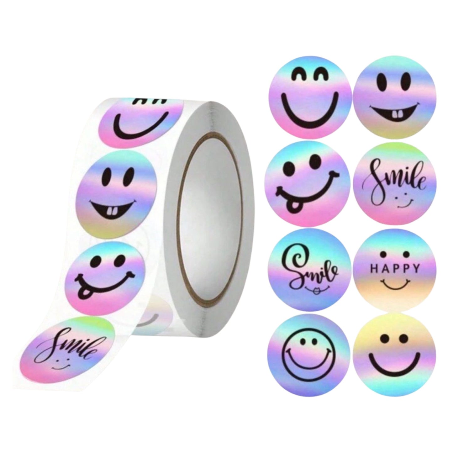 Holographic Sticker roll of 500 pcs
