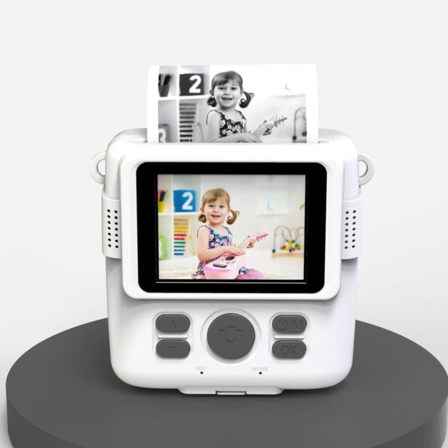 Instant Print Camera for Kids Selfie Digital Portable Camera 1080P HD