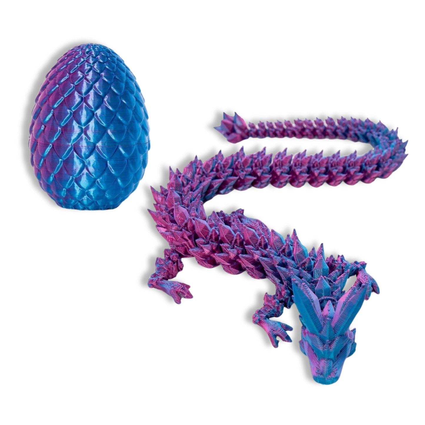 3D Printed Crystal Dragon Egg with Dragon Inside