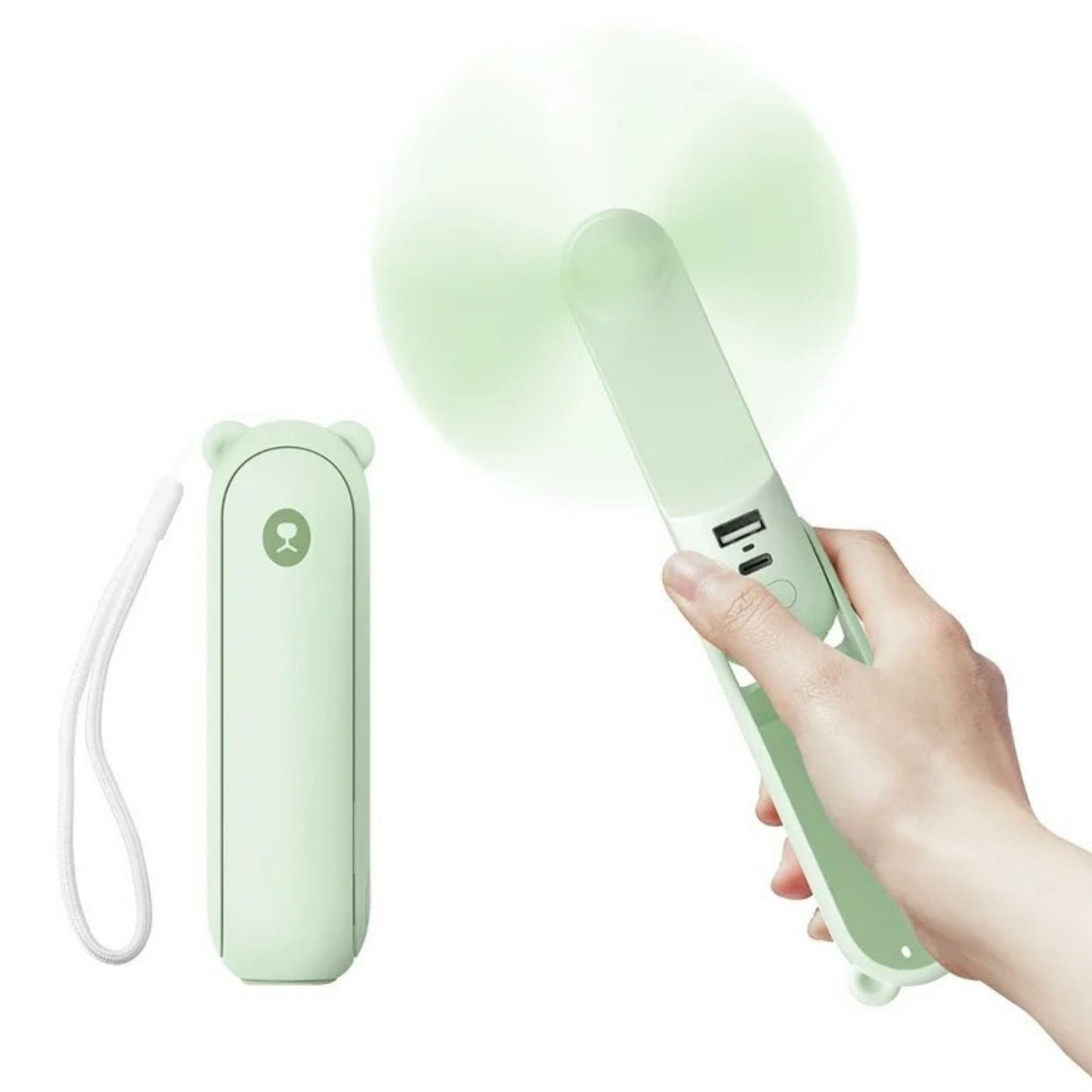 Mini Fan, 3 IN 1 USB Rechargeable Portable Fan