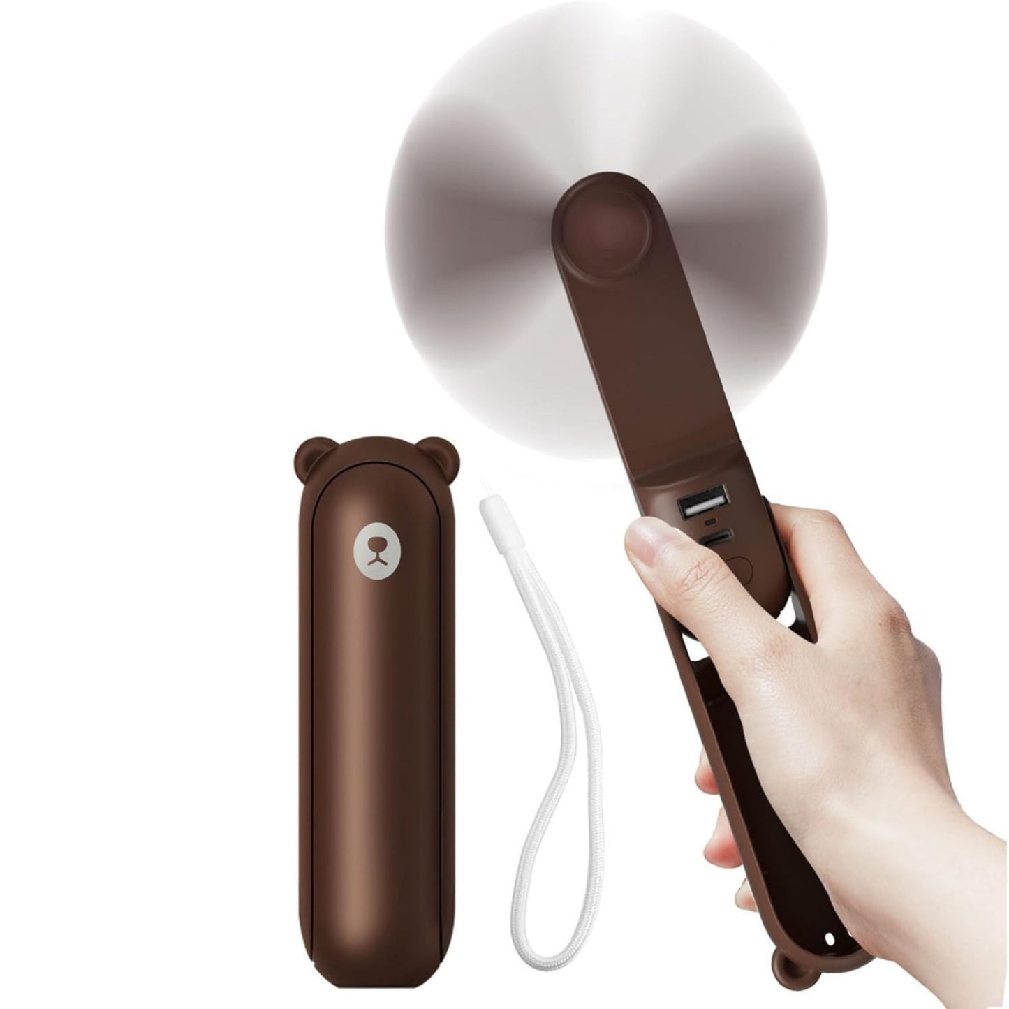 Mini Fan, 3 IN 1 USB Rechargeable Portable Fan