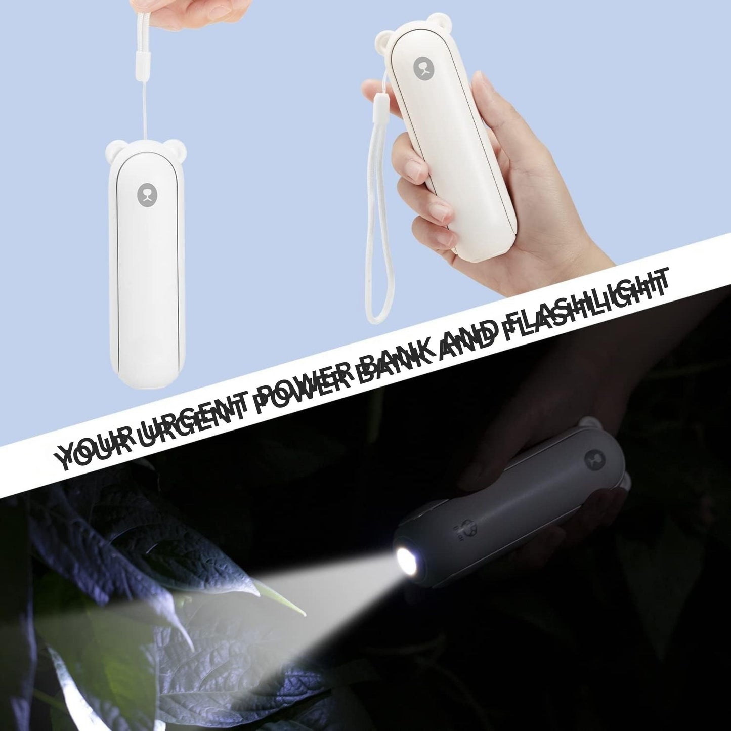 Mini Fan, 3 IN 1 USB Rechargeable Portable Fan