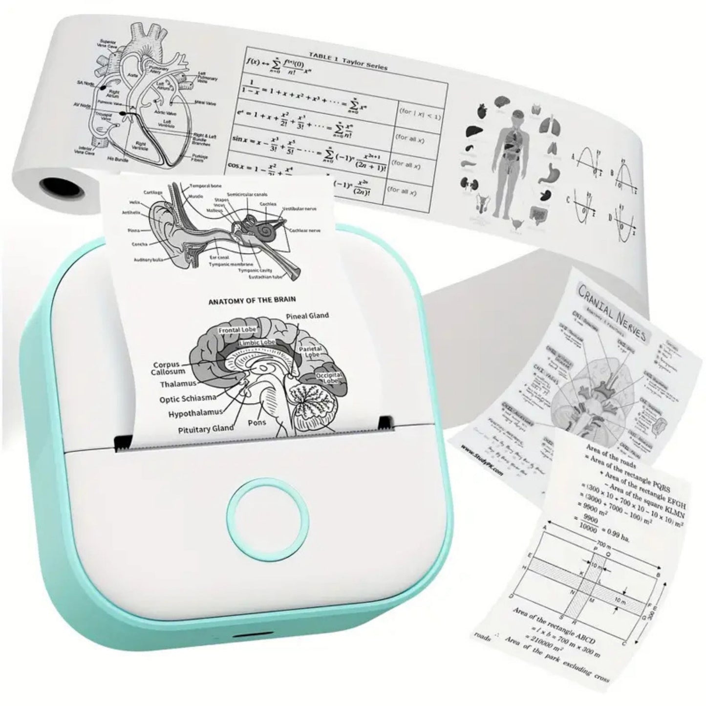 Mini Inkless Thermal Portable Bluetooth Sticker Printer