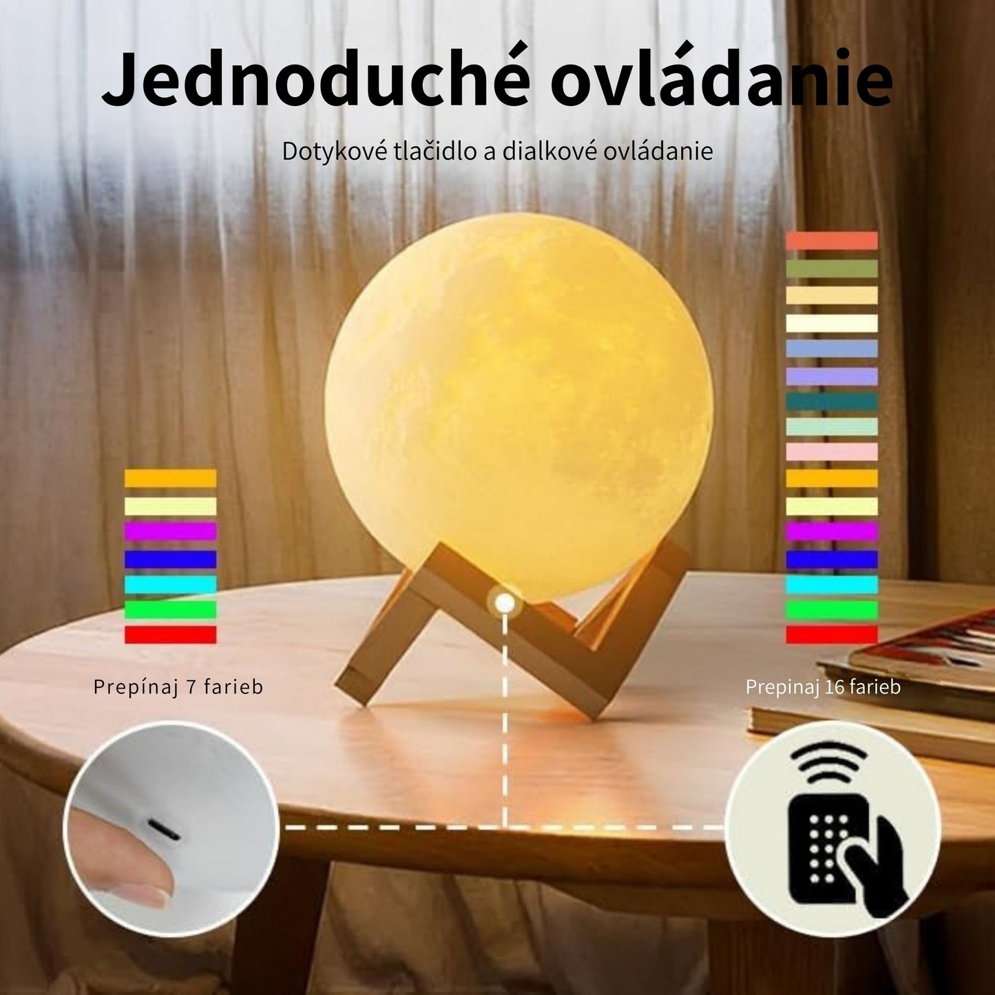 Moon Shaped Lamp LED Galaxy Light