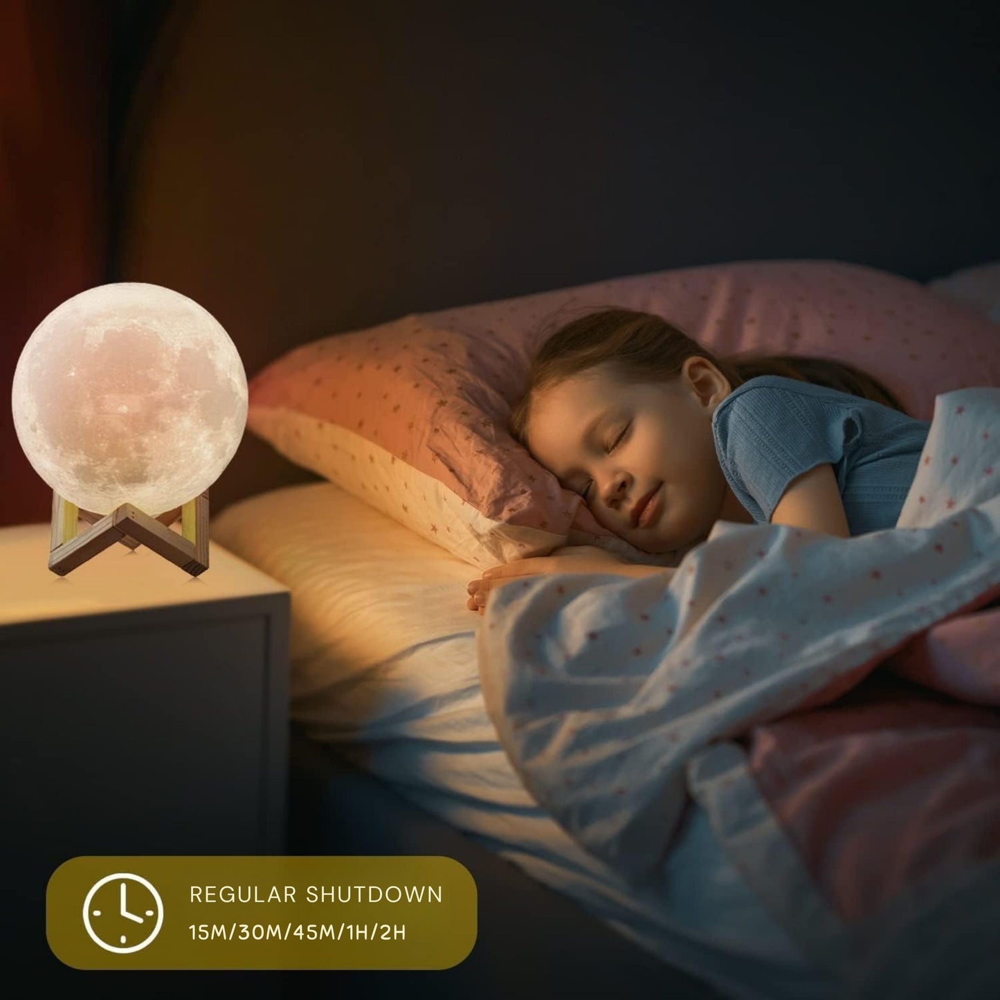 Moon Shaped Lamp LED Galaxy Light