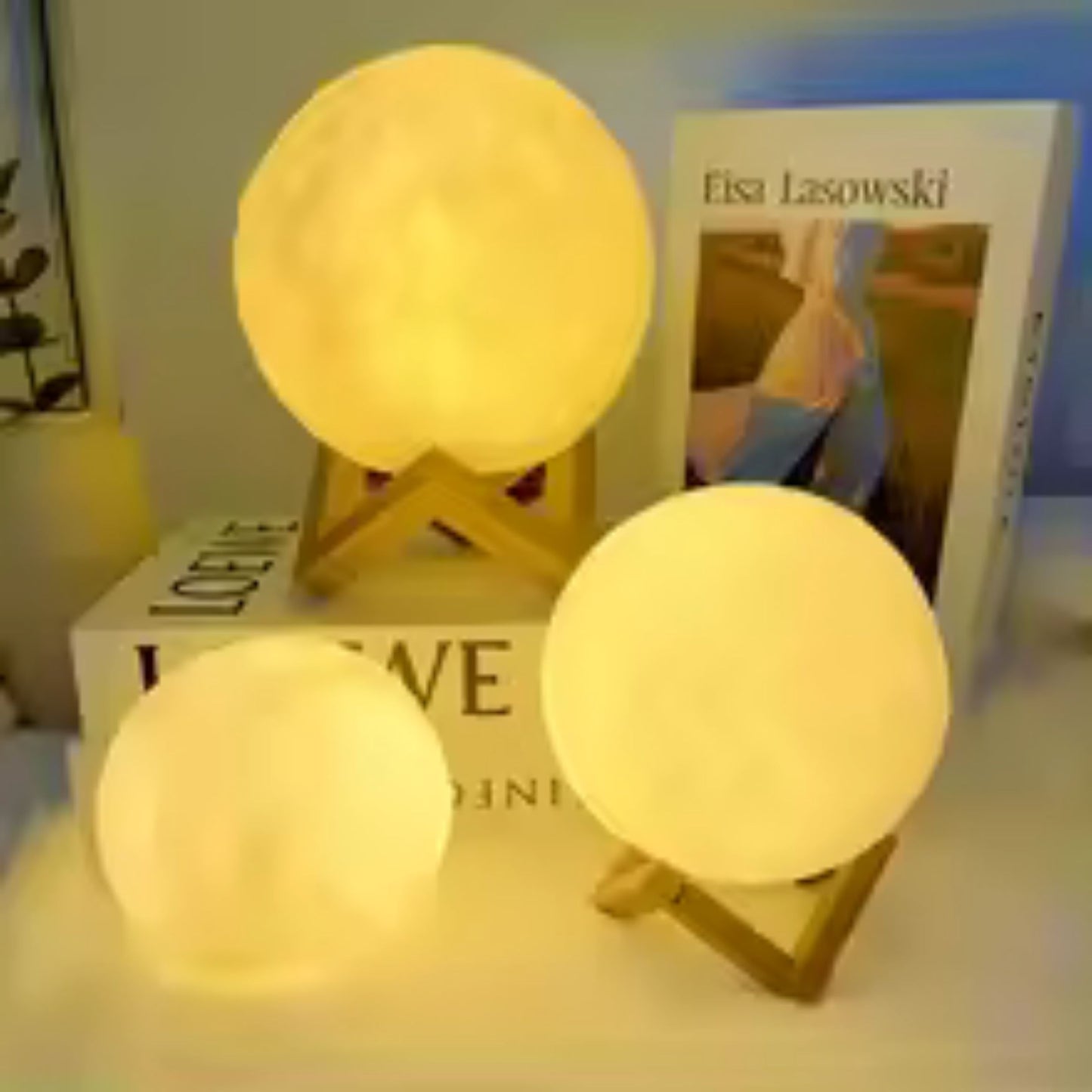 Moon Shaped Lamp LED Galaxy Light