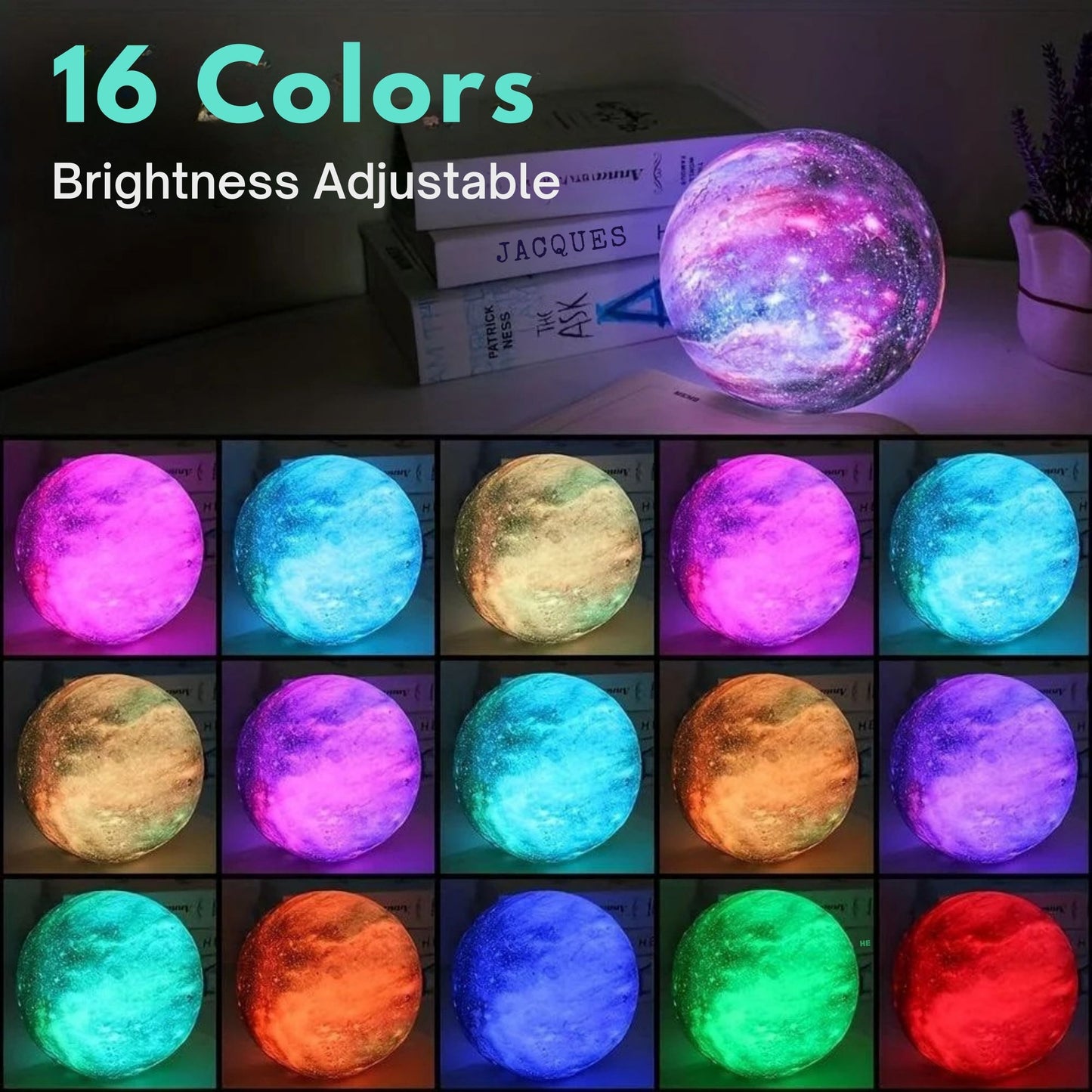 Moon Shaped Lamp LED Galaxy Light