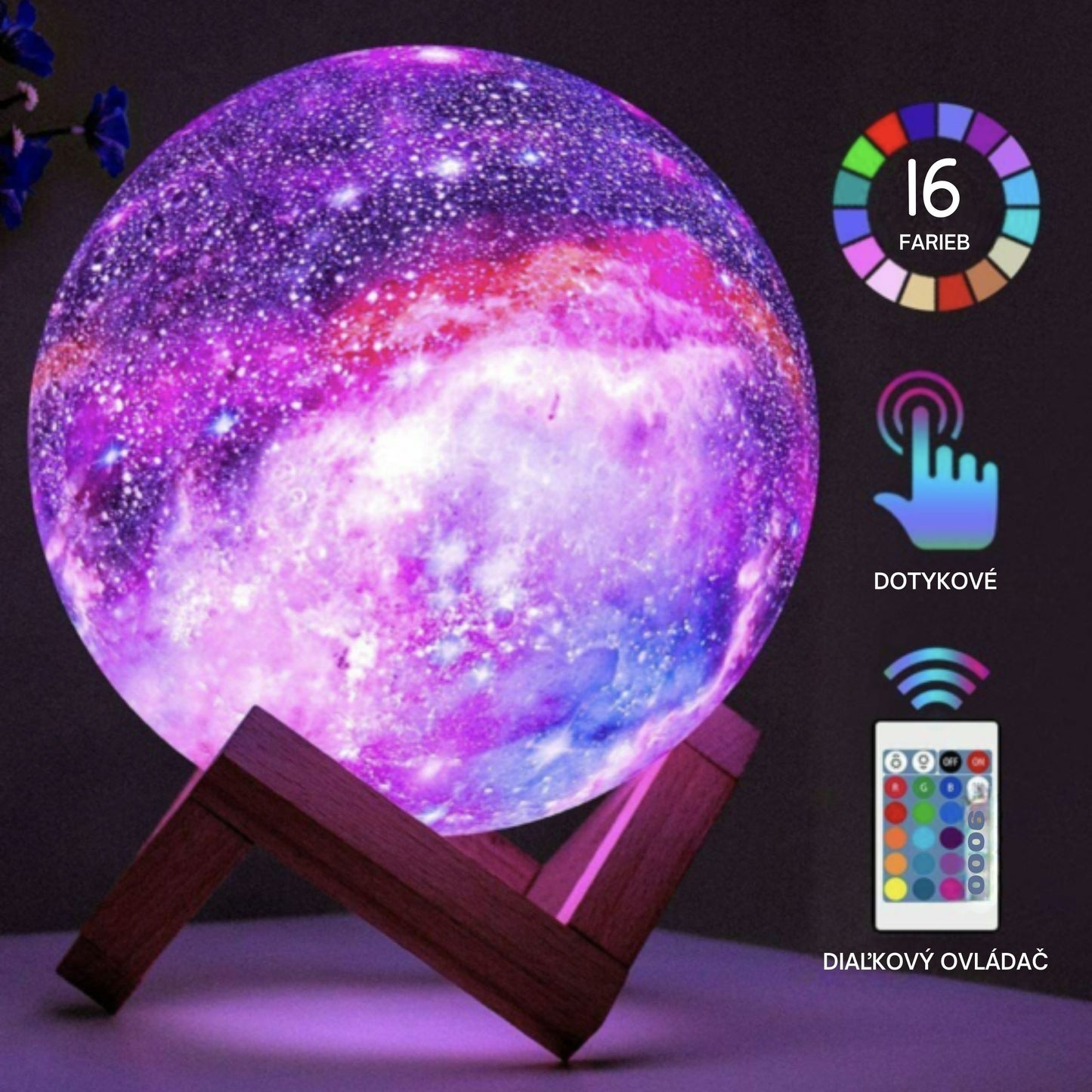 Moon Shaped Lamp LED Galaxy Light