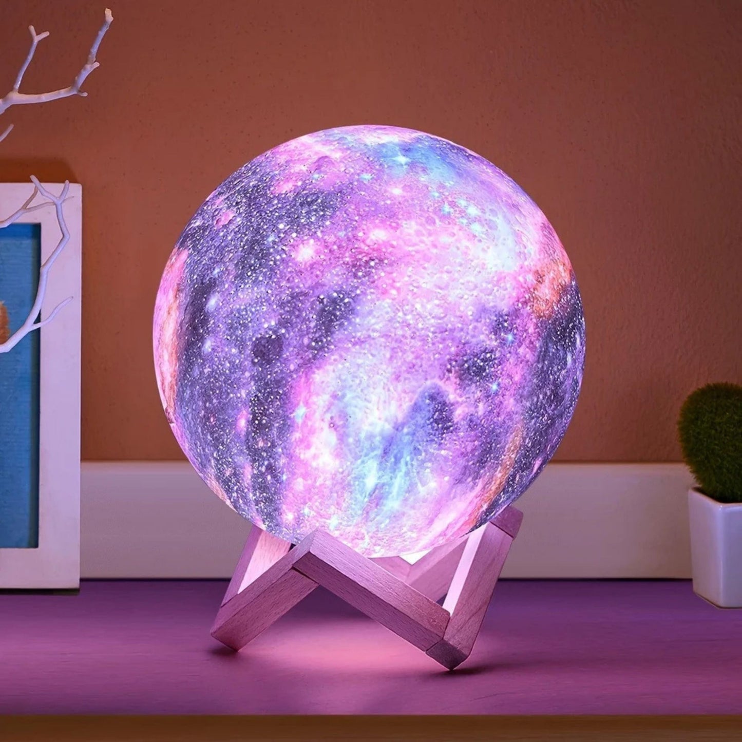 Moon Shaped Lamp LED Galaxy Light
