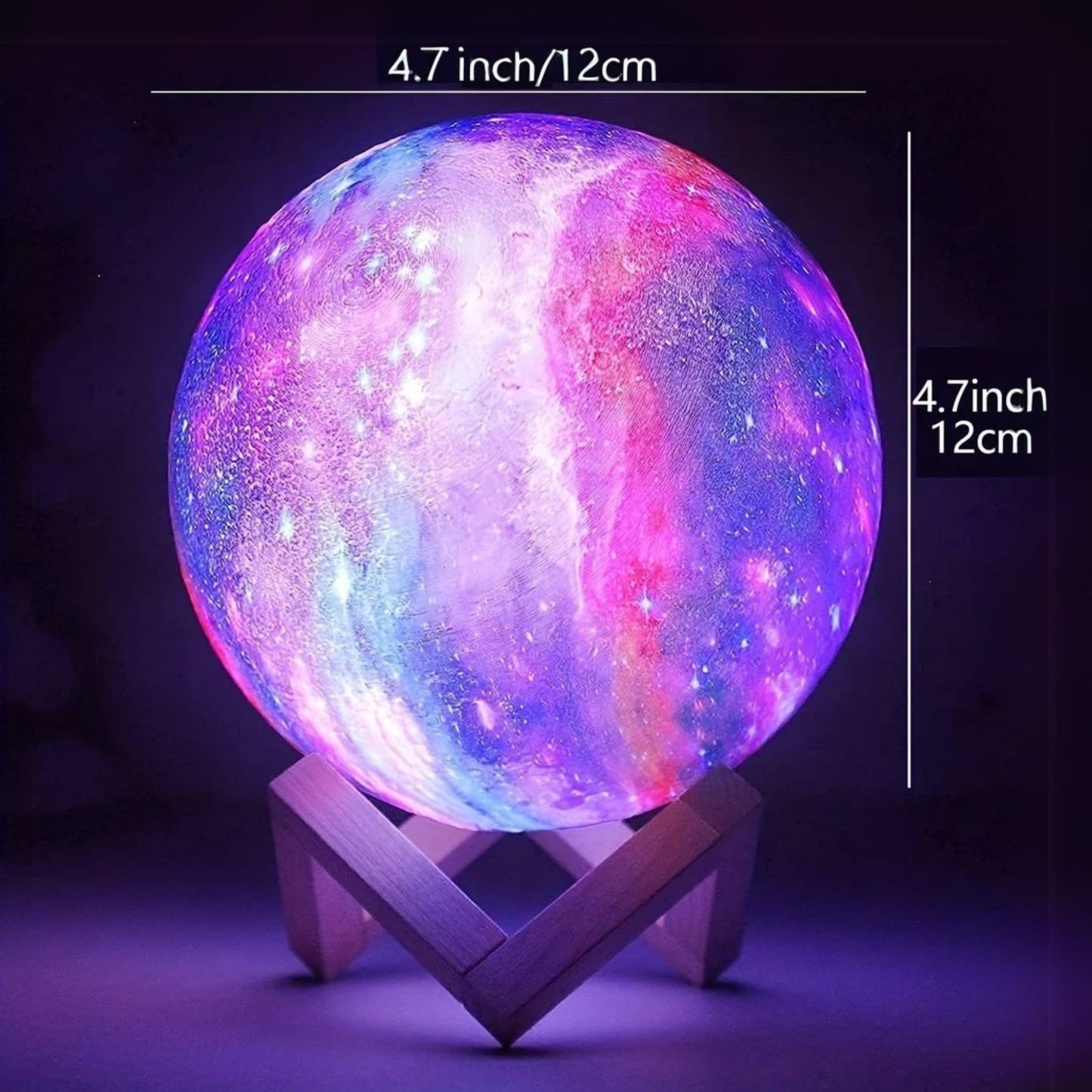Moon Shaped Lamp LED Galaxy Light