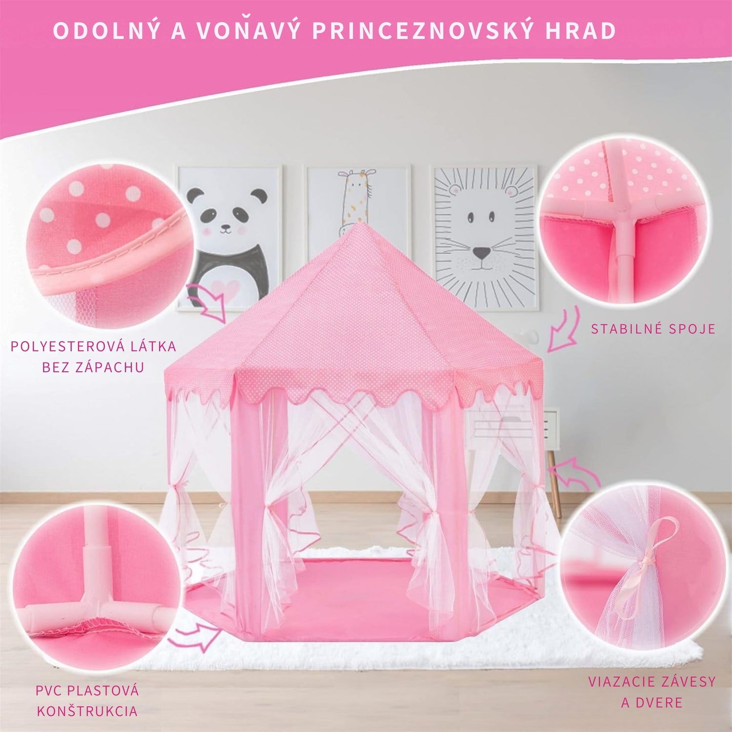 Princess Castle Kids Tent Playhouse for Kids