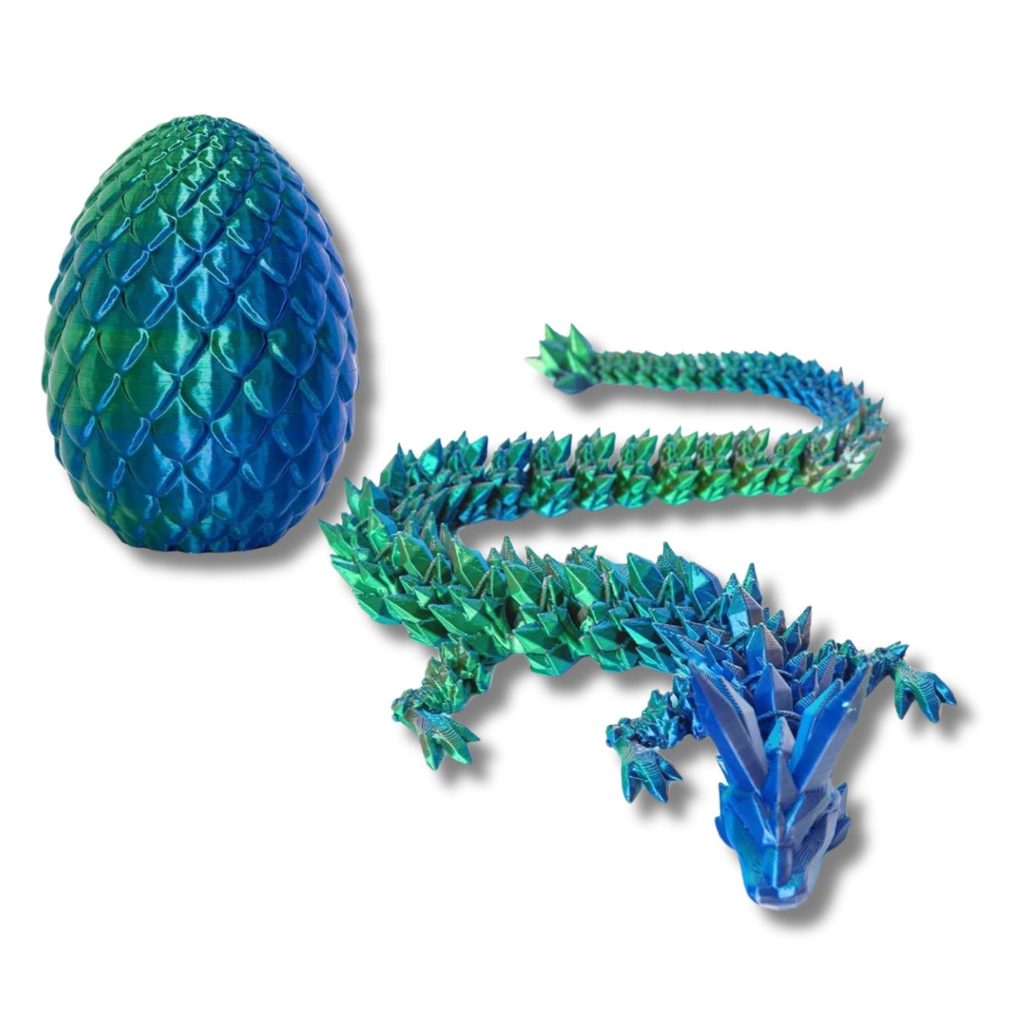 3D Printed Crystal Dragon Egg with Dragon Inside
