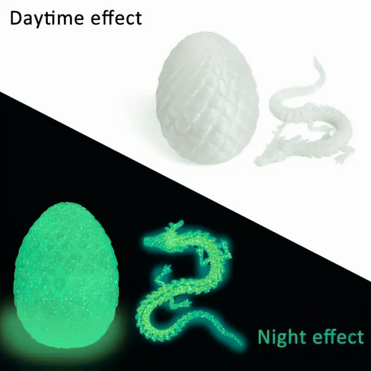 3D Printed Crystal Dragon Egg with Dragon Inside