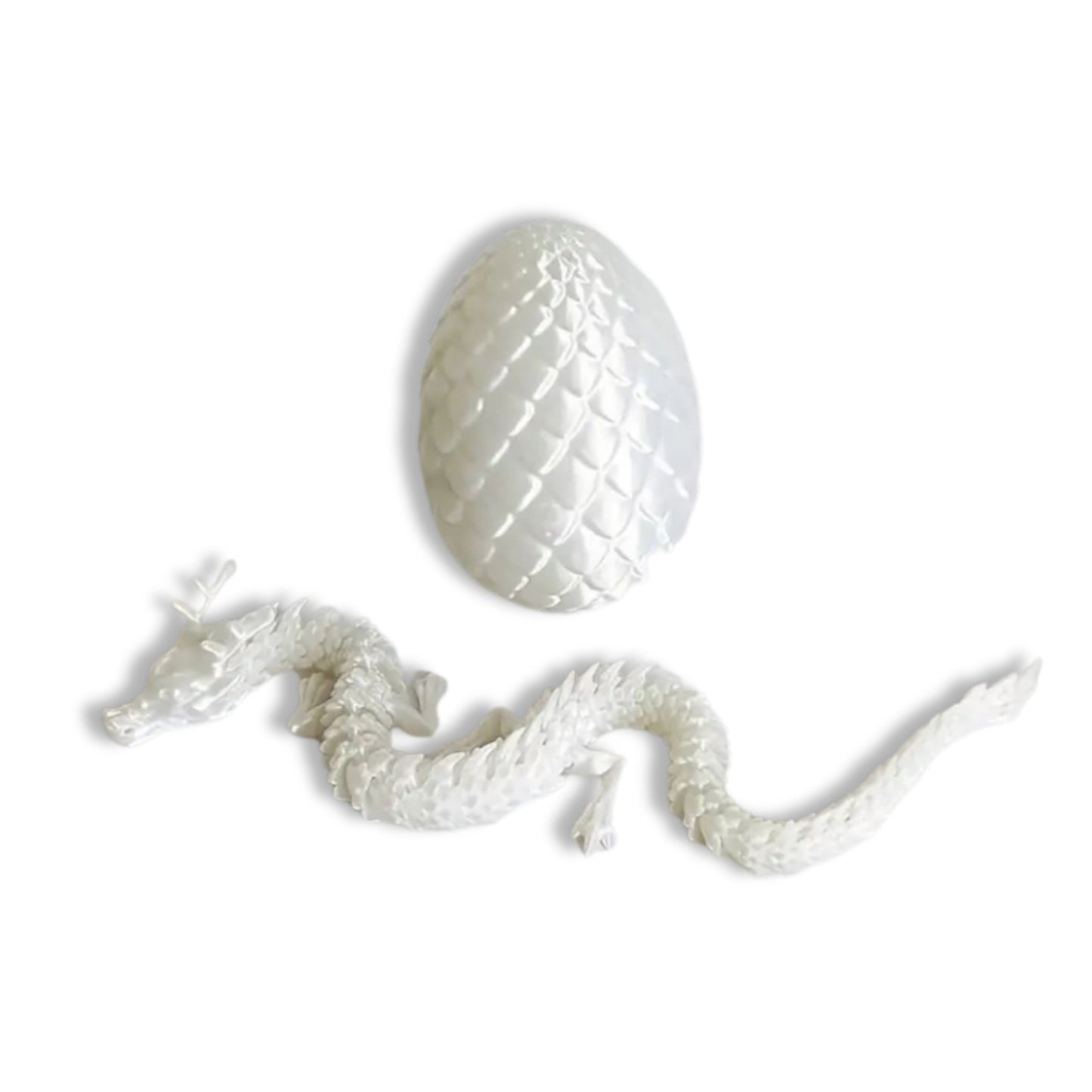 3D Printed Crystal Dragon Egg with Dragon Inside