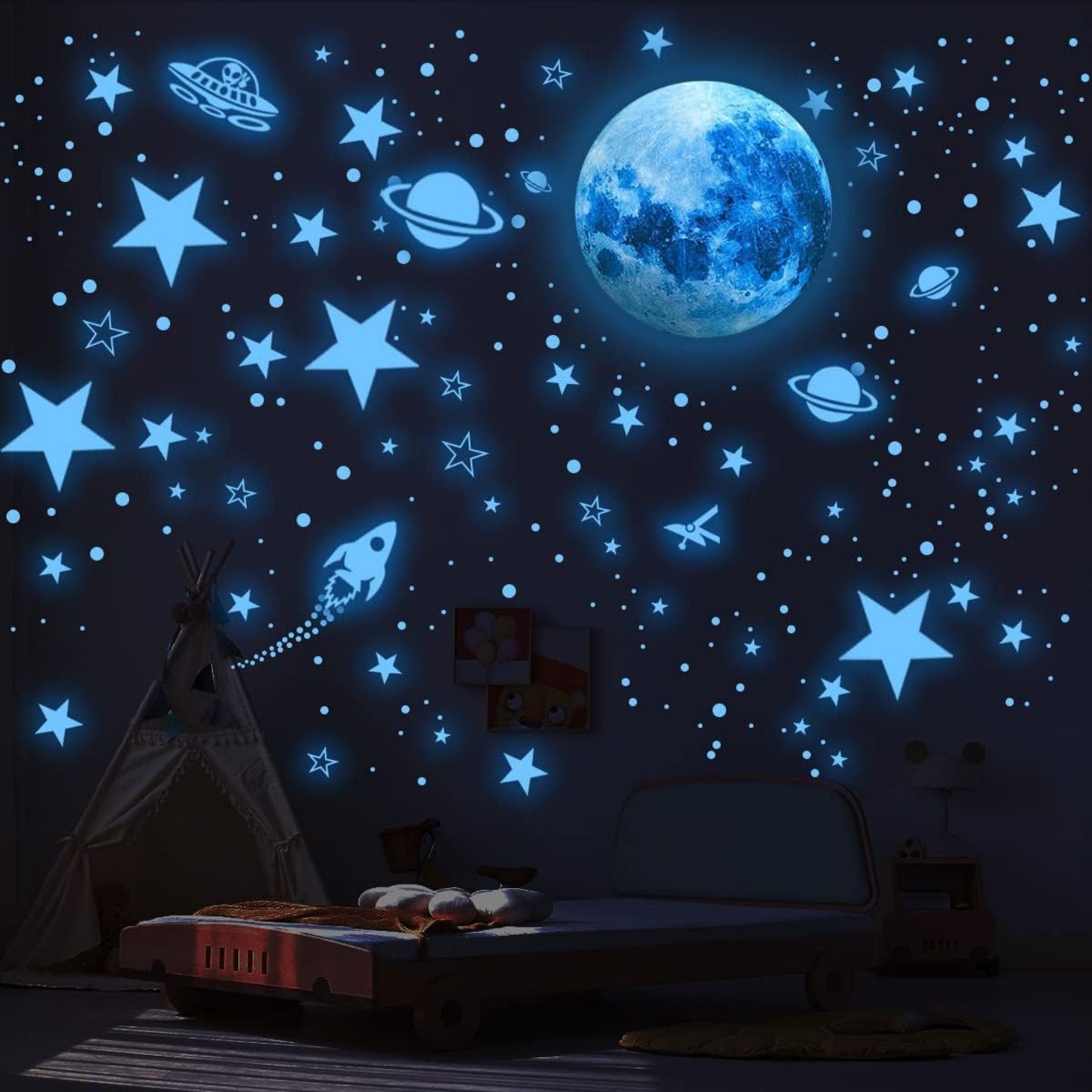 Glow in The Dark Stars for Ceiling Stickers