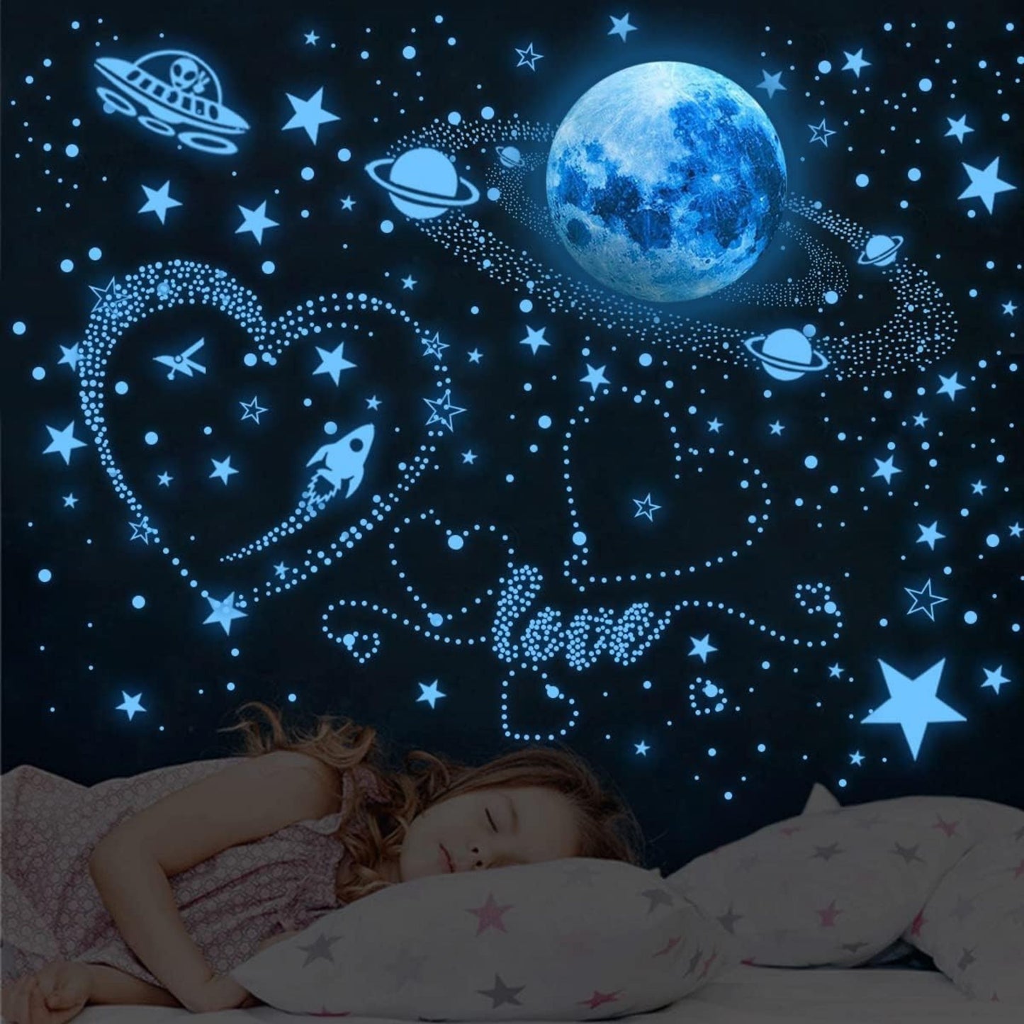 Glow in The Dark Stars for Ceiling Stickers