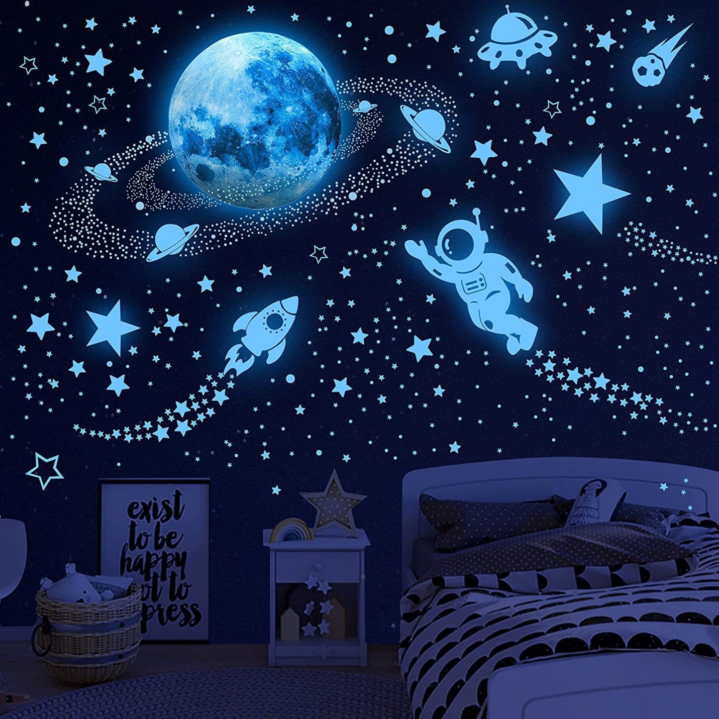 Glow in The Dark Stars for Ceiling Stickers