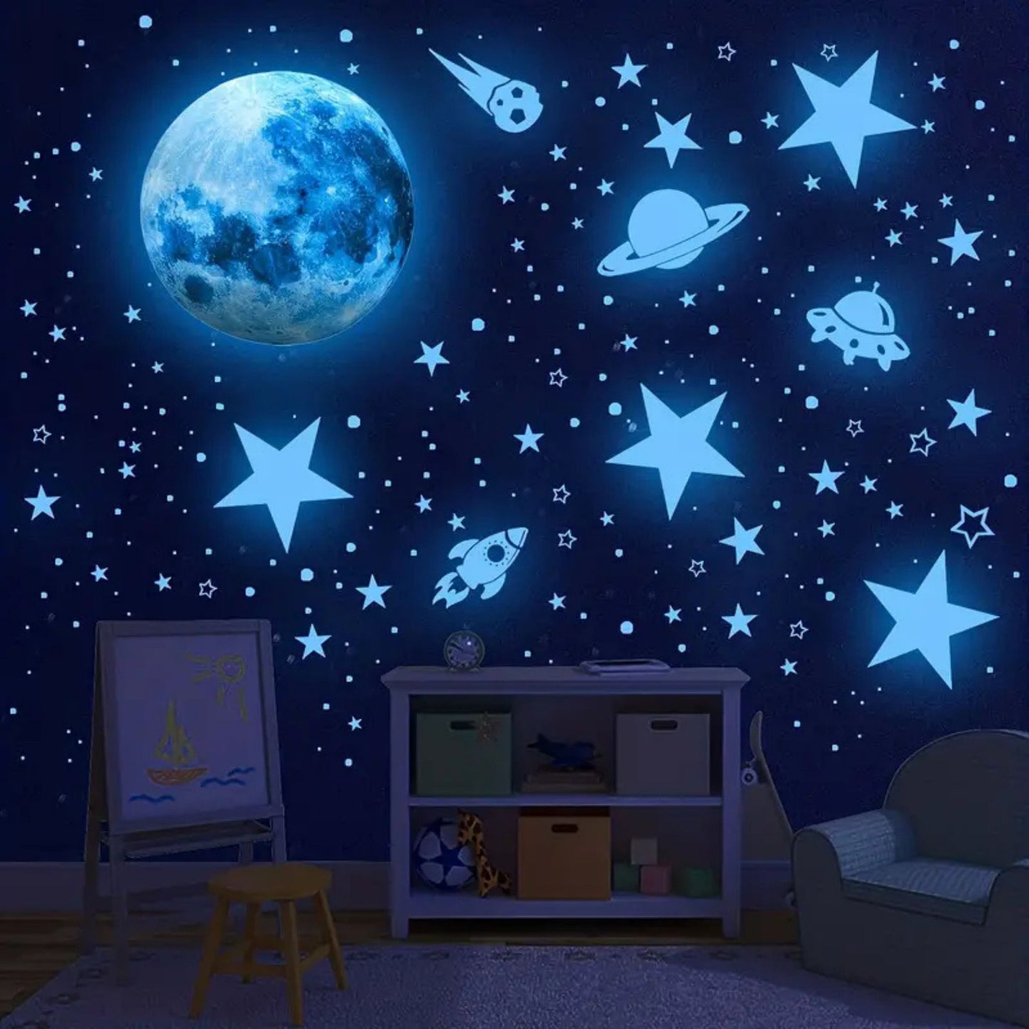 Glow in The Dark Stars for Ceiling Stickers