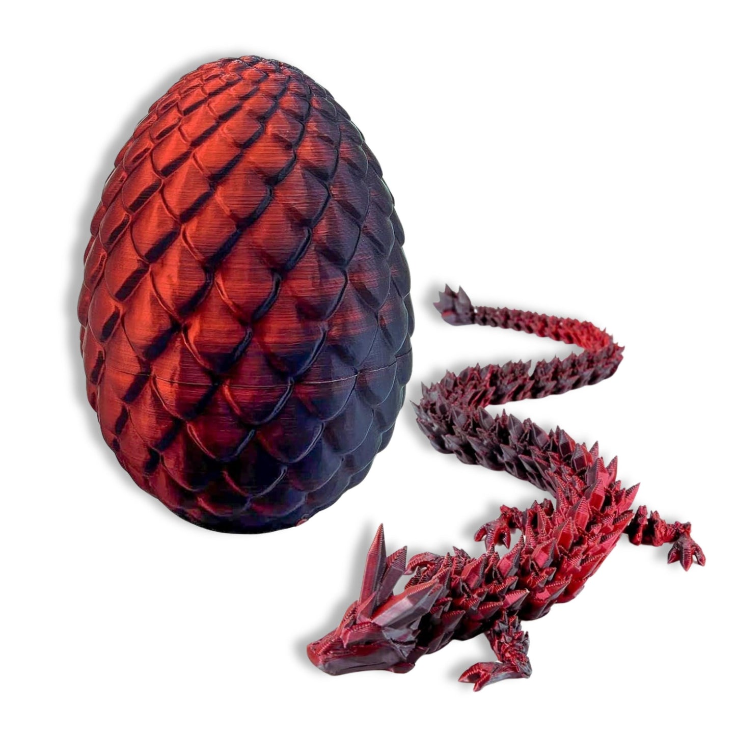3D Printed Crystal Dragon Egg with Dragon Inside