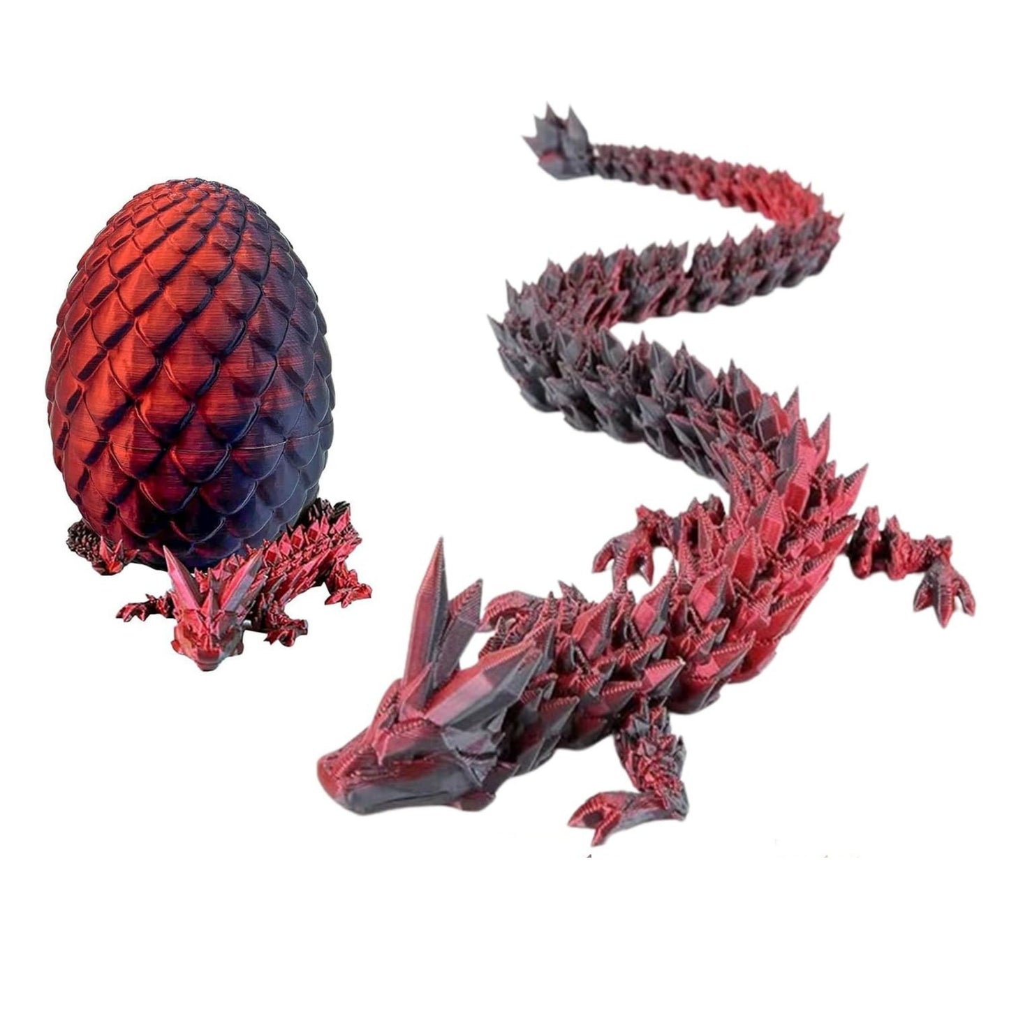 3D Printed Crystal Dragon Egg with Dragon Inside