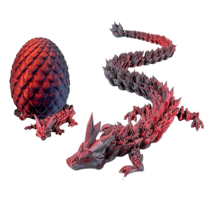3D Printed Crystal Dragon Egg with Dragon Inside