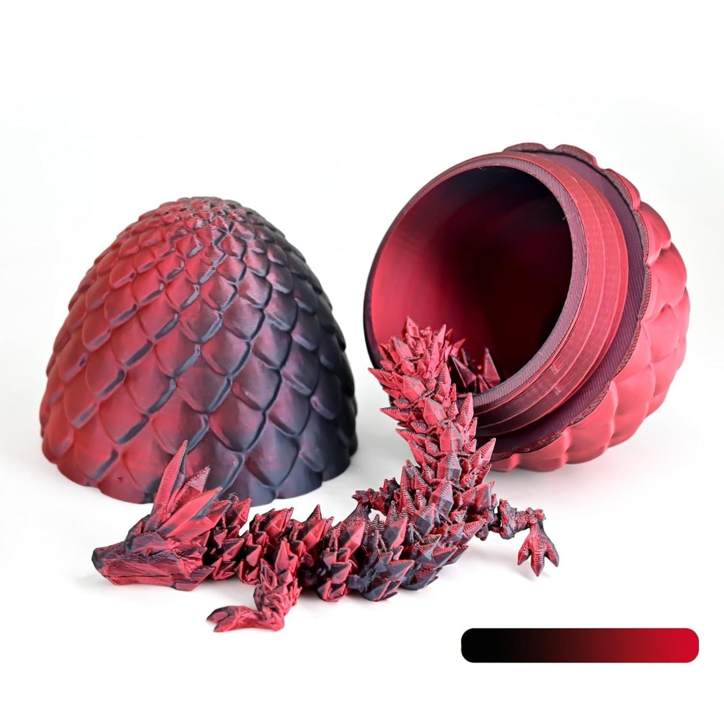 3D Printed Crystal Dragon Egg with Dragon Inside