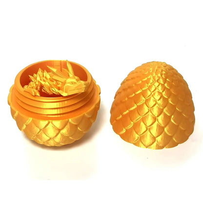 3D Printed Crystal Dragon Egg with Dragon Inside