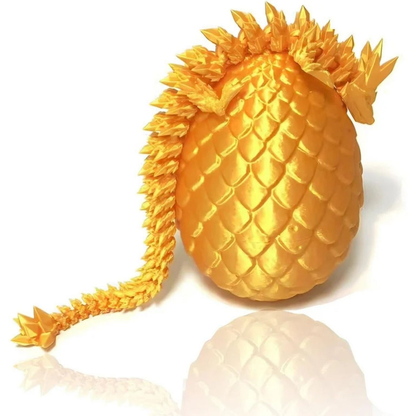 3D Printed Crystal Dragon Egg with Dragon Inside