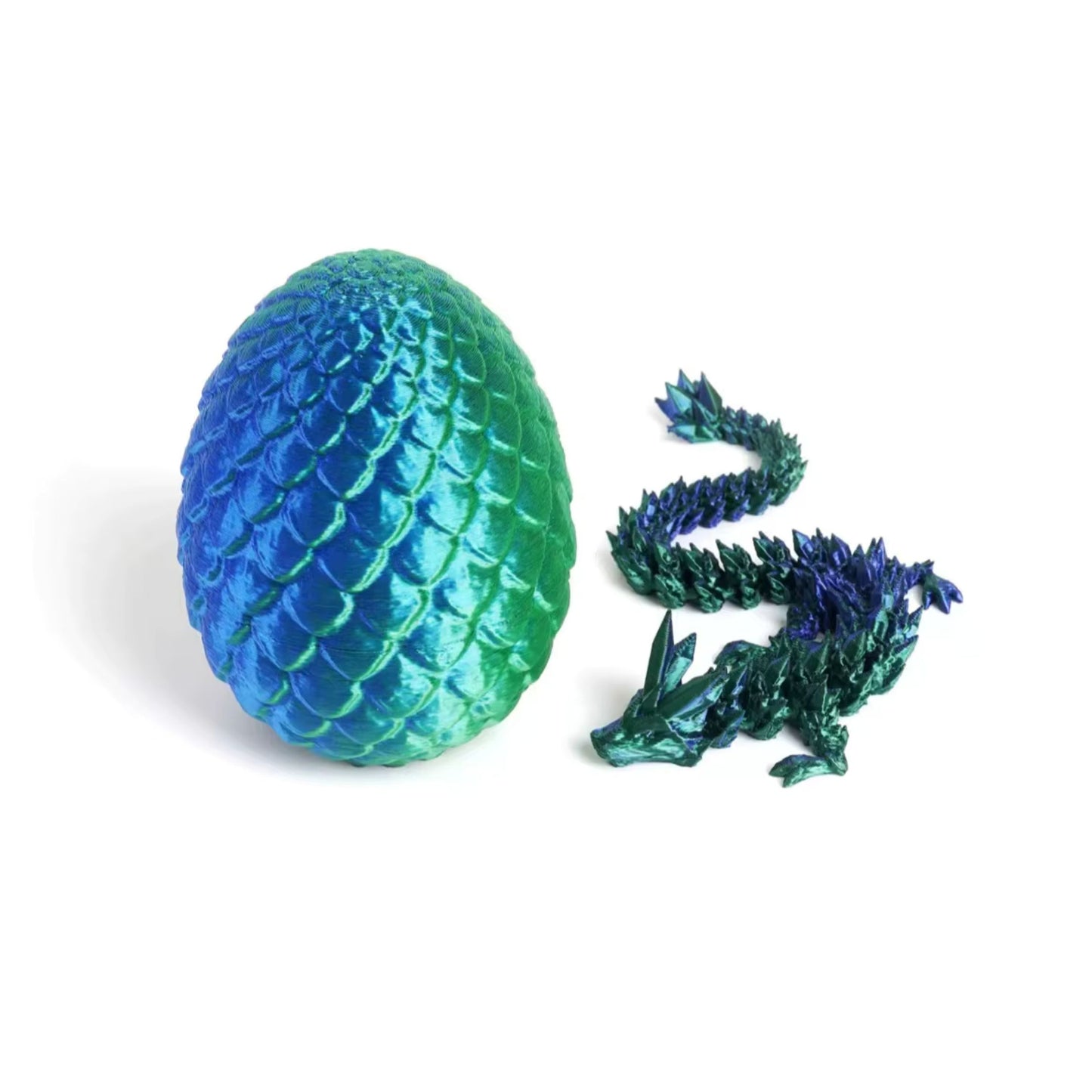 3D Printed Crystal Dragon Egg with Dragon Inside