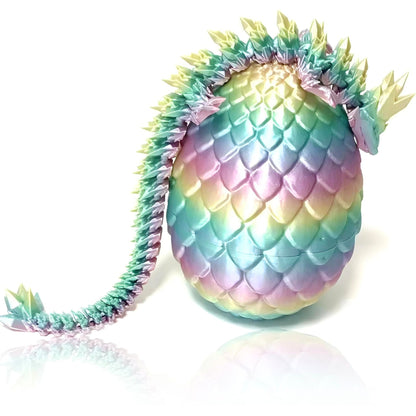 3D Printed Crystal Dragon Egg with Dragon Inside