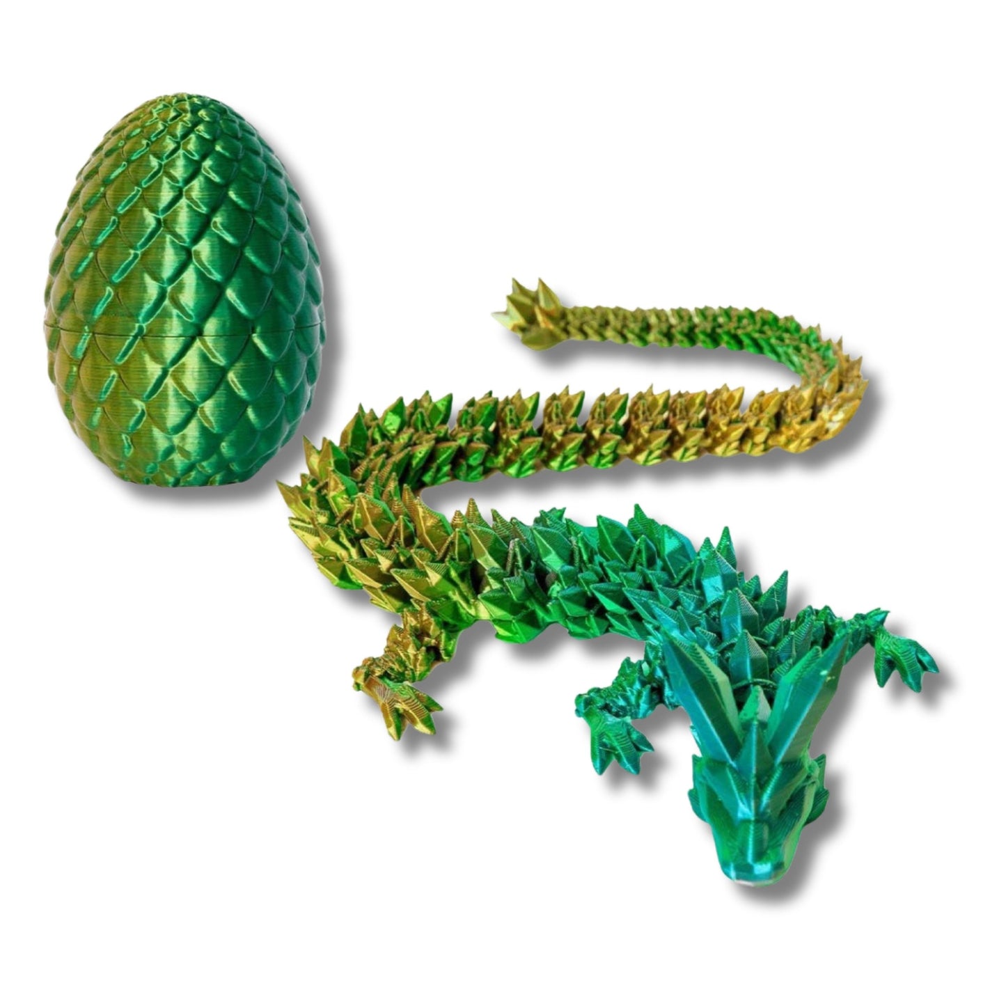 3D Printed Crystal Dragon Egg with Dragon Inside