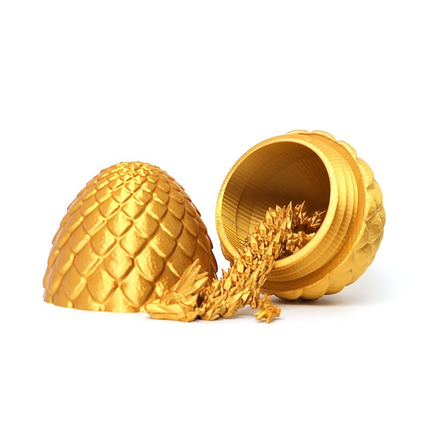 3D Printed Crystal Dragon Egg with Dragon Inside