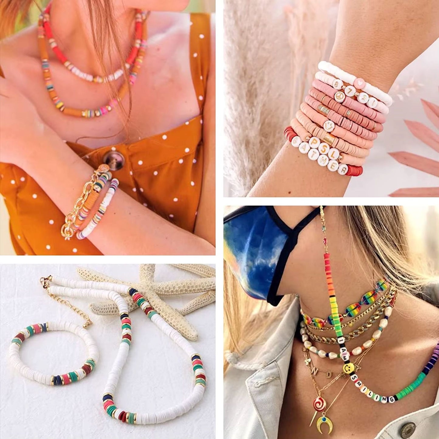 Colourful Polymer Clay bracelet making kits for Bracelets Making Friendship Bracelets