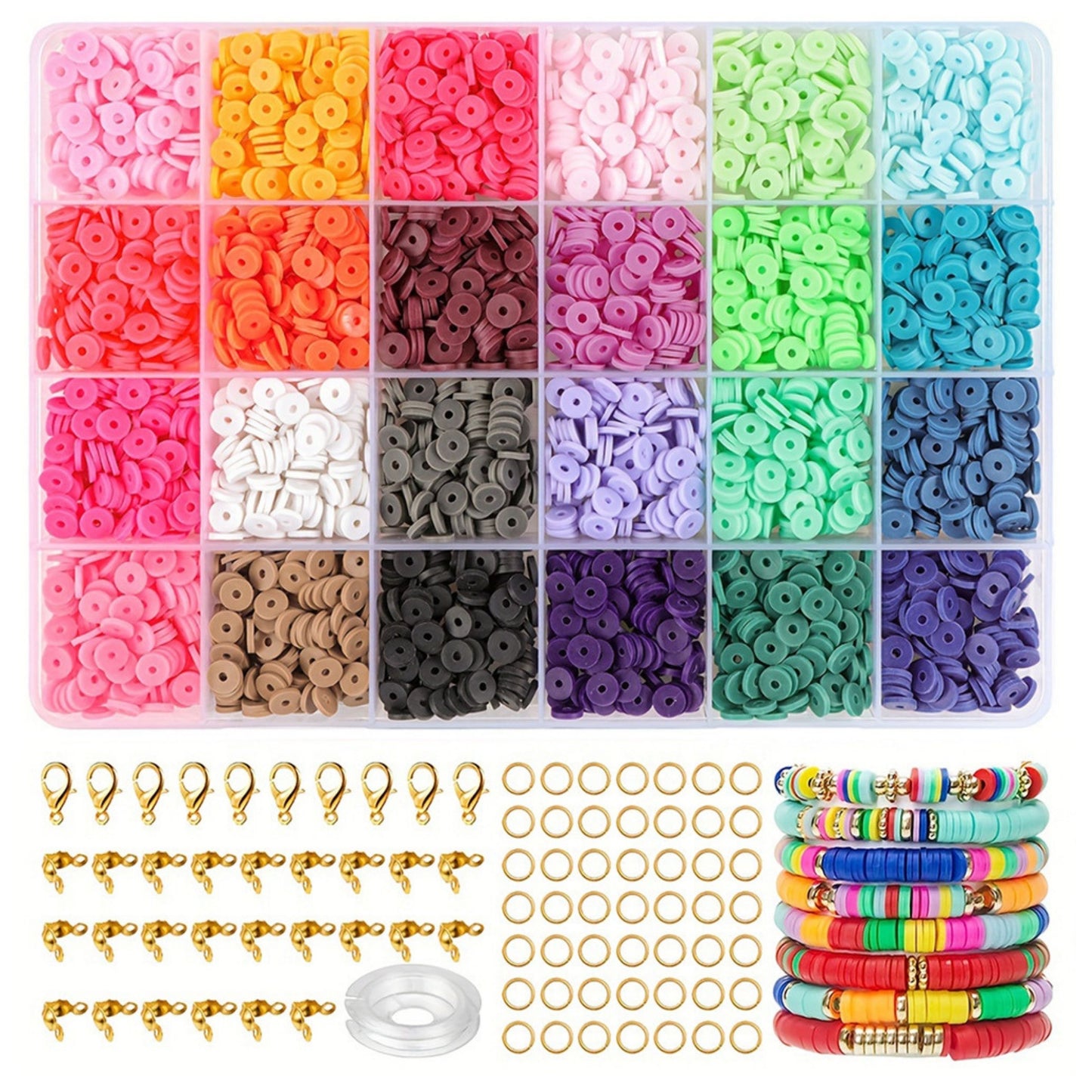 Colourful Polymer Clay bracelet making kits for Bracelets Making Friendship Bracelets