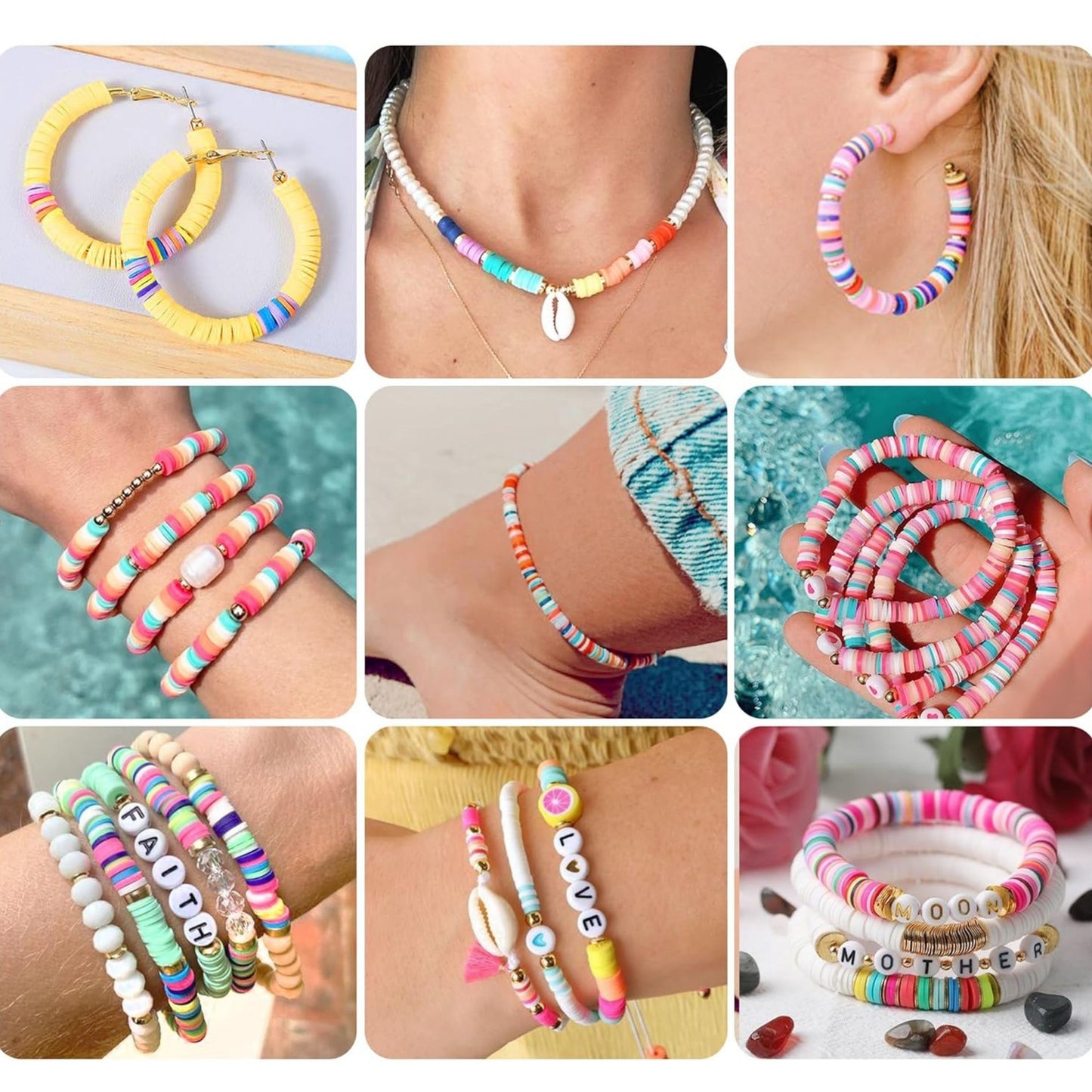 Colourful Polymer Clay bracelet making kits for Bracelets Making Friendship Bracelets