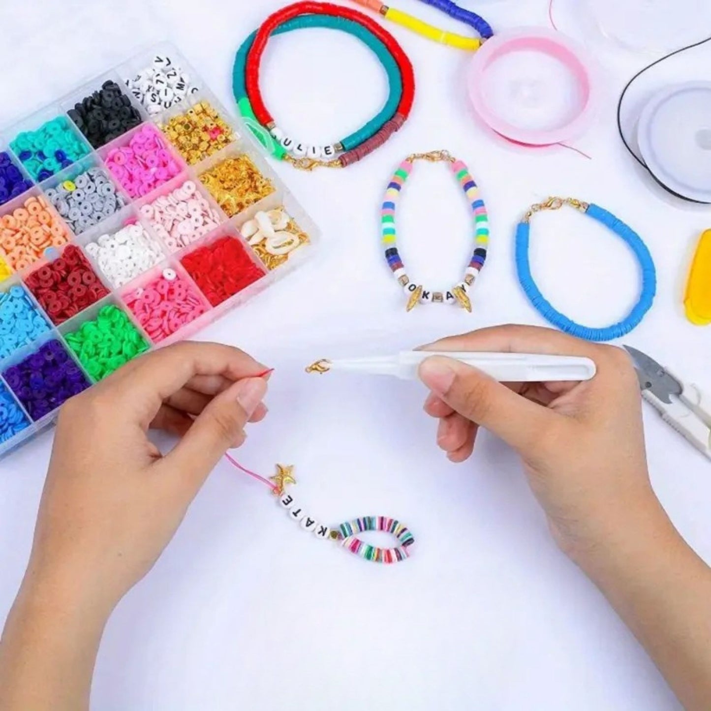 Colourful Polymer Clay bracelet making kits for Bracelets Making Friendship Bracelets