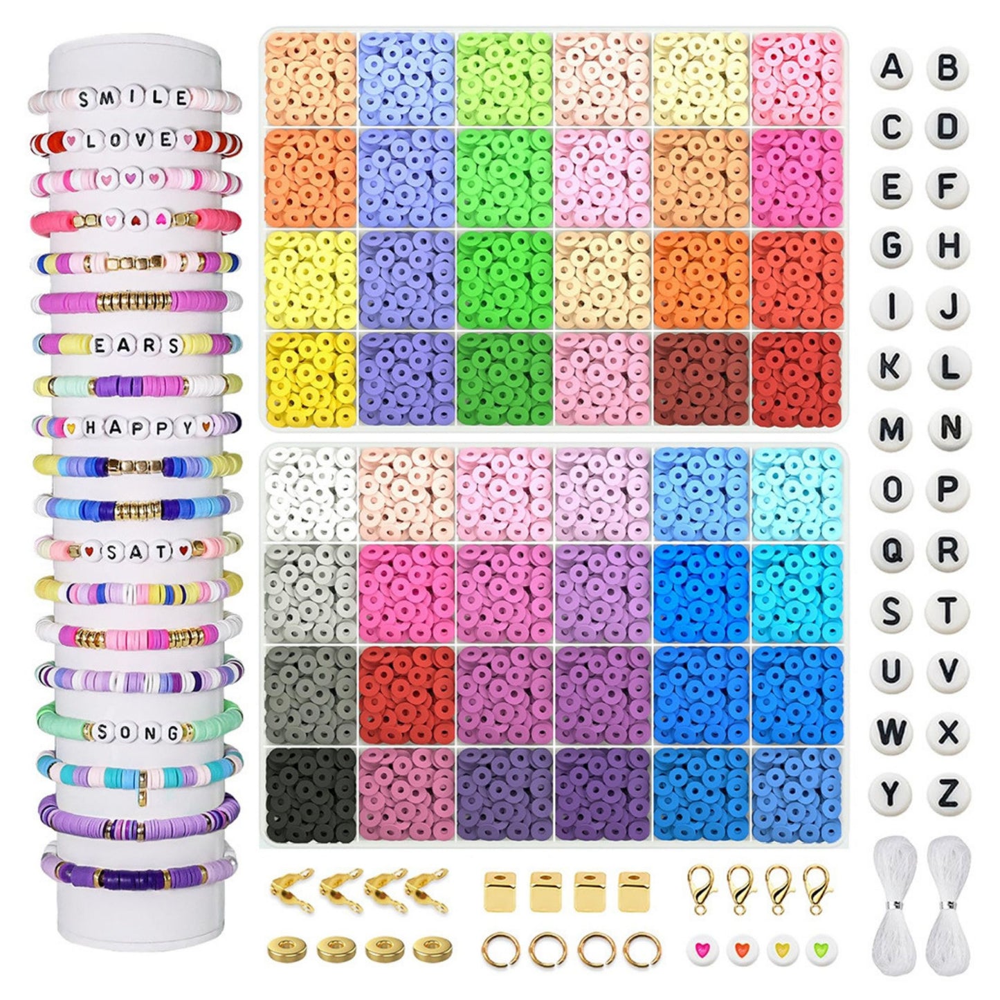 Colourful Polymer Clay bracelet making kits for Bracelets Making Friendship Bracelets