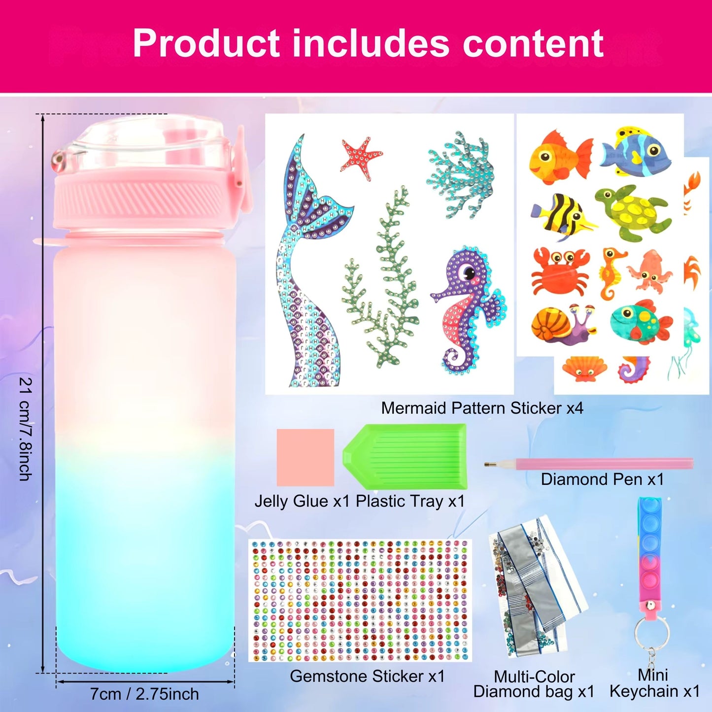 Decorate Your Own Water Bottle Kits