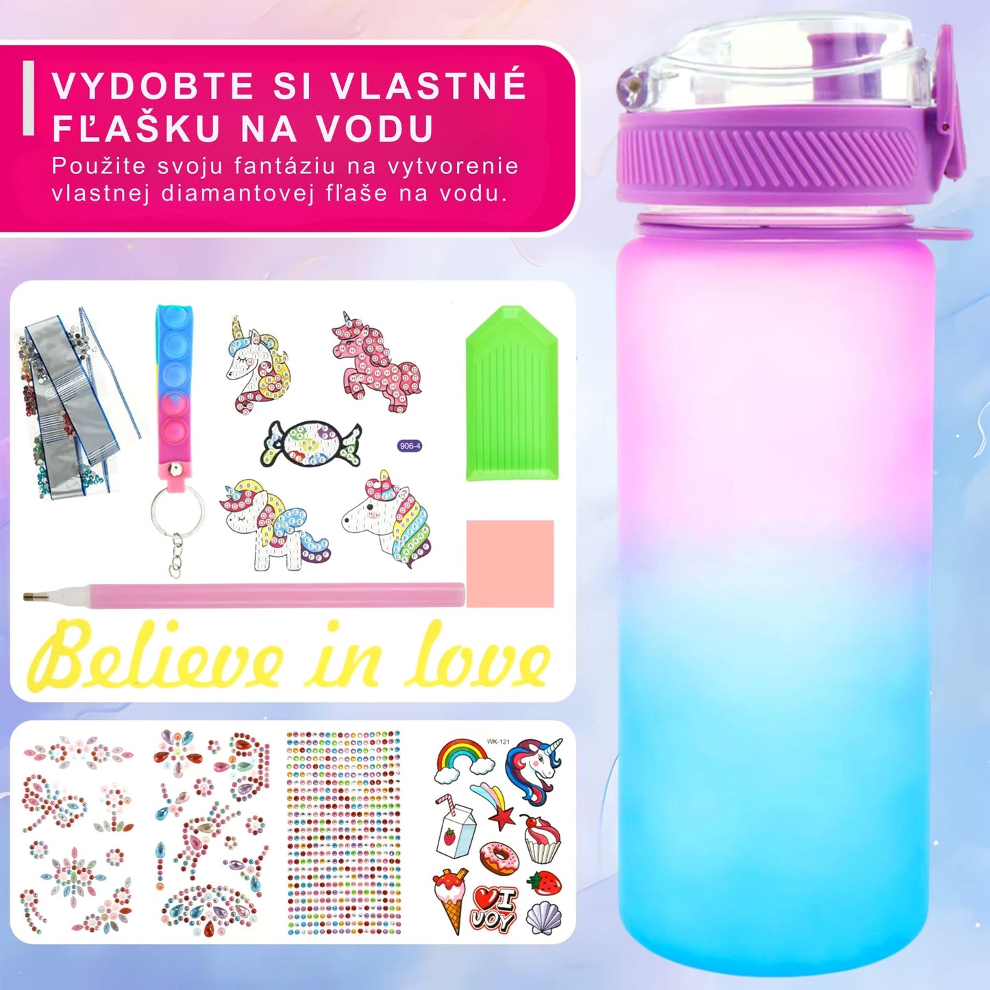 Decorate Your Own Water Bottle Kits