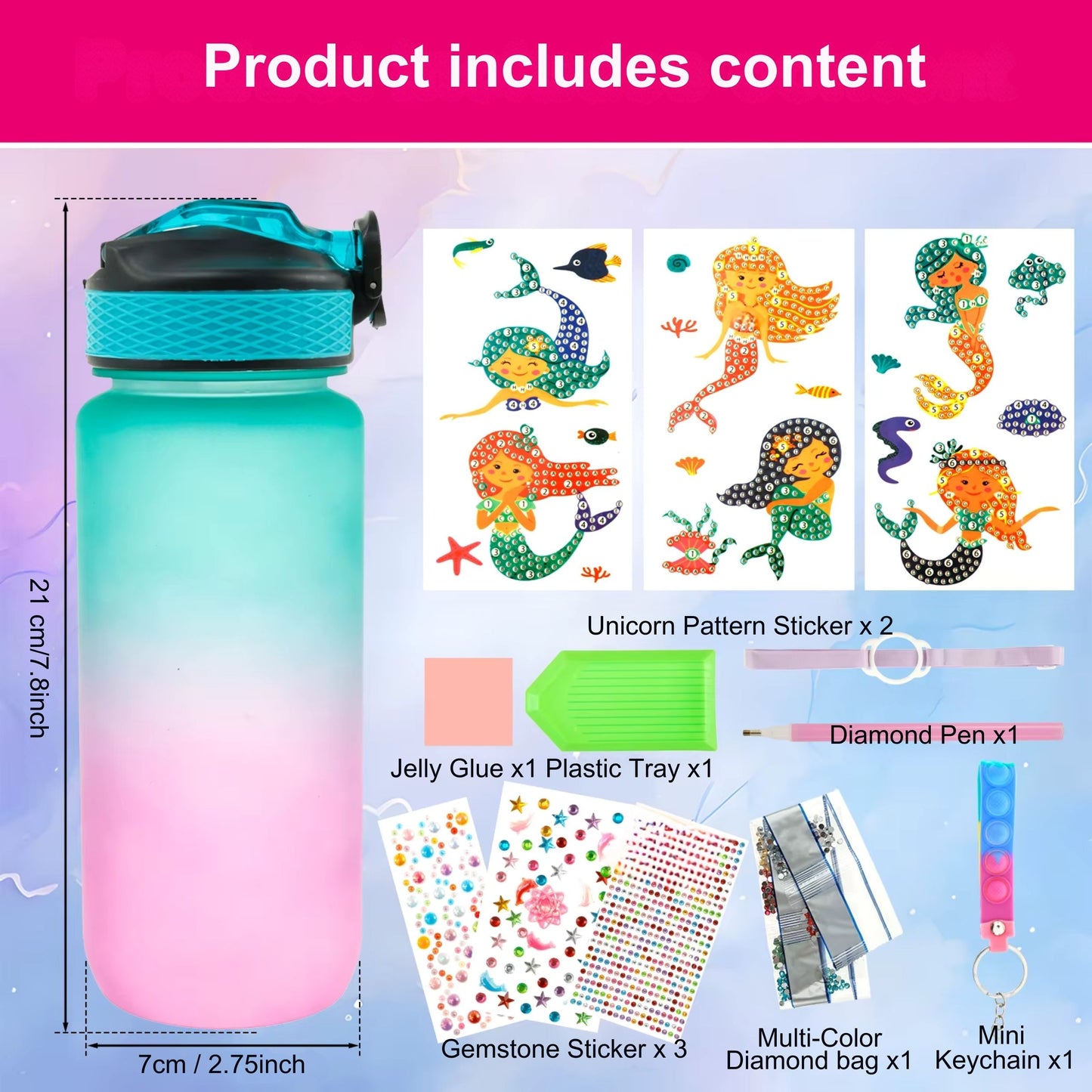 Decorate Your Own Water Bottle Kits