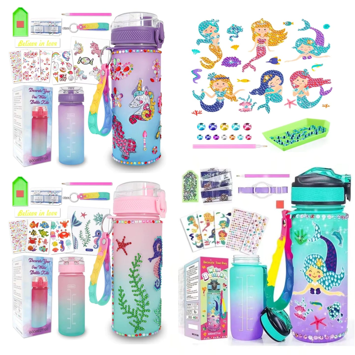 Decorate Your Own Water Bottle Kits