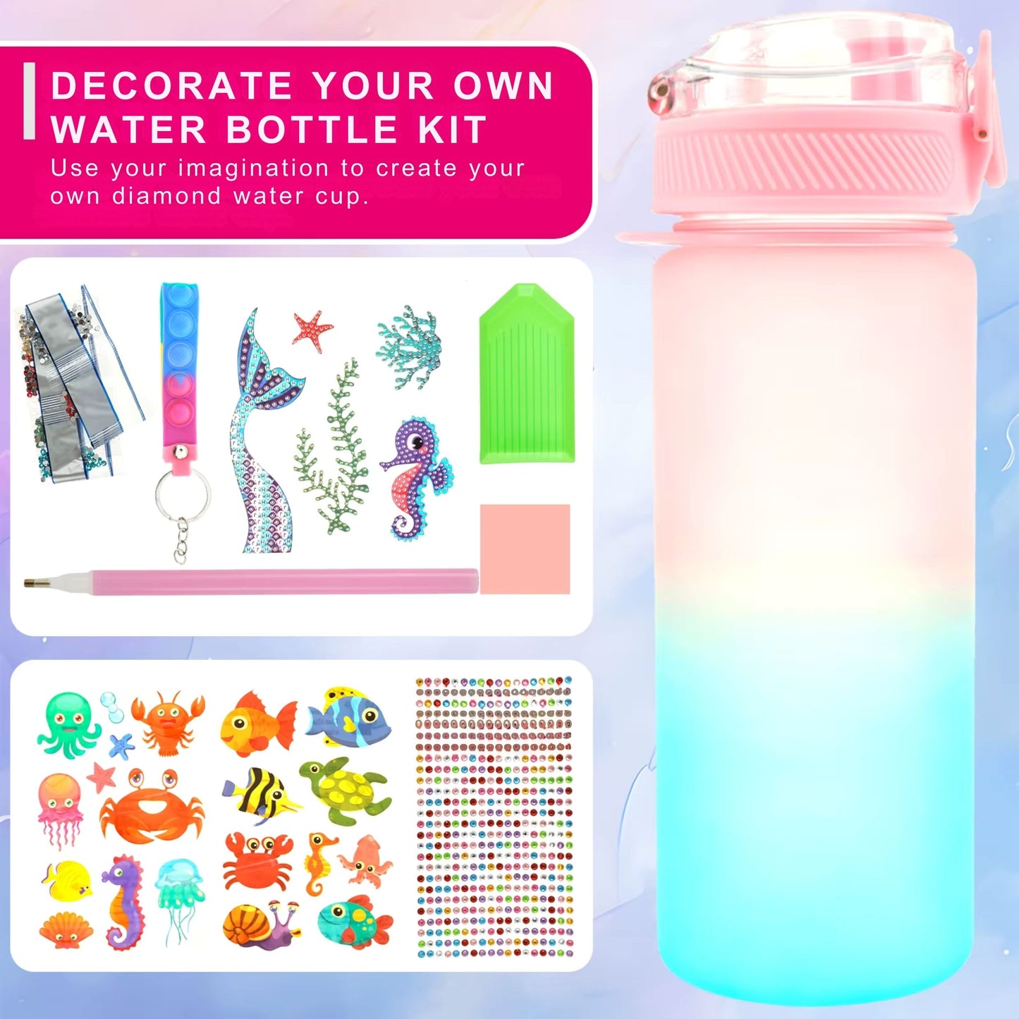 Decorate Your Own Water Bottle Kits