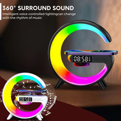 G-LAMP Light Up Wireless Speaker Intelligent LED Table Lamp with Bluetooth charging