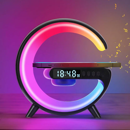 G-LAMP Light Up Wireless Speaker Intelligent LED Table Lamp with Bluetooth charging