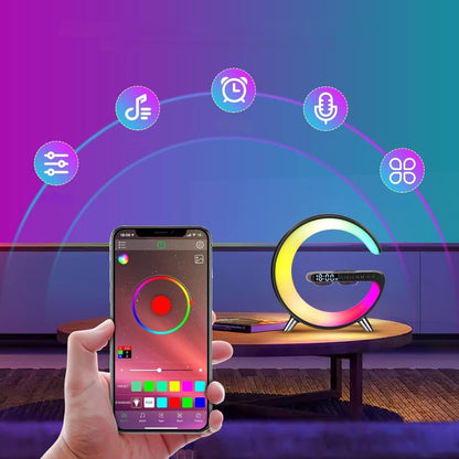 G-LAMP Light Up Wireless Speaker Intelligent LED Table Lamp with Bluetooth charging