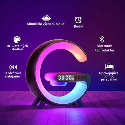 G-LAMP Light Up Wireless Speaker Intelligent LED Table Lamp with Bluetooth charging